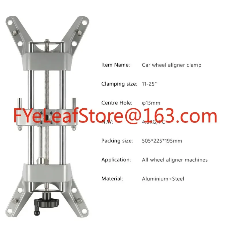 Imagem -03 - Máquina de Alinhamento de Roda Braçadeira de Carro se Adapta 1125 Jantes 16 mm Centro Buraco Camber Caster Calibre Roda de Alinhamento Rack 3d