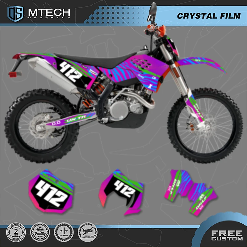 

Графический фон для мотоцикла DSMTECH для KTM SX SXF 2007 2008 2009-10 EXC EXCF 125 250 300 450 2008 2009 2010-11 006