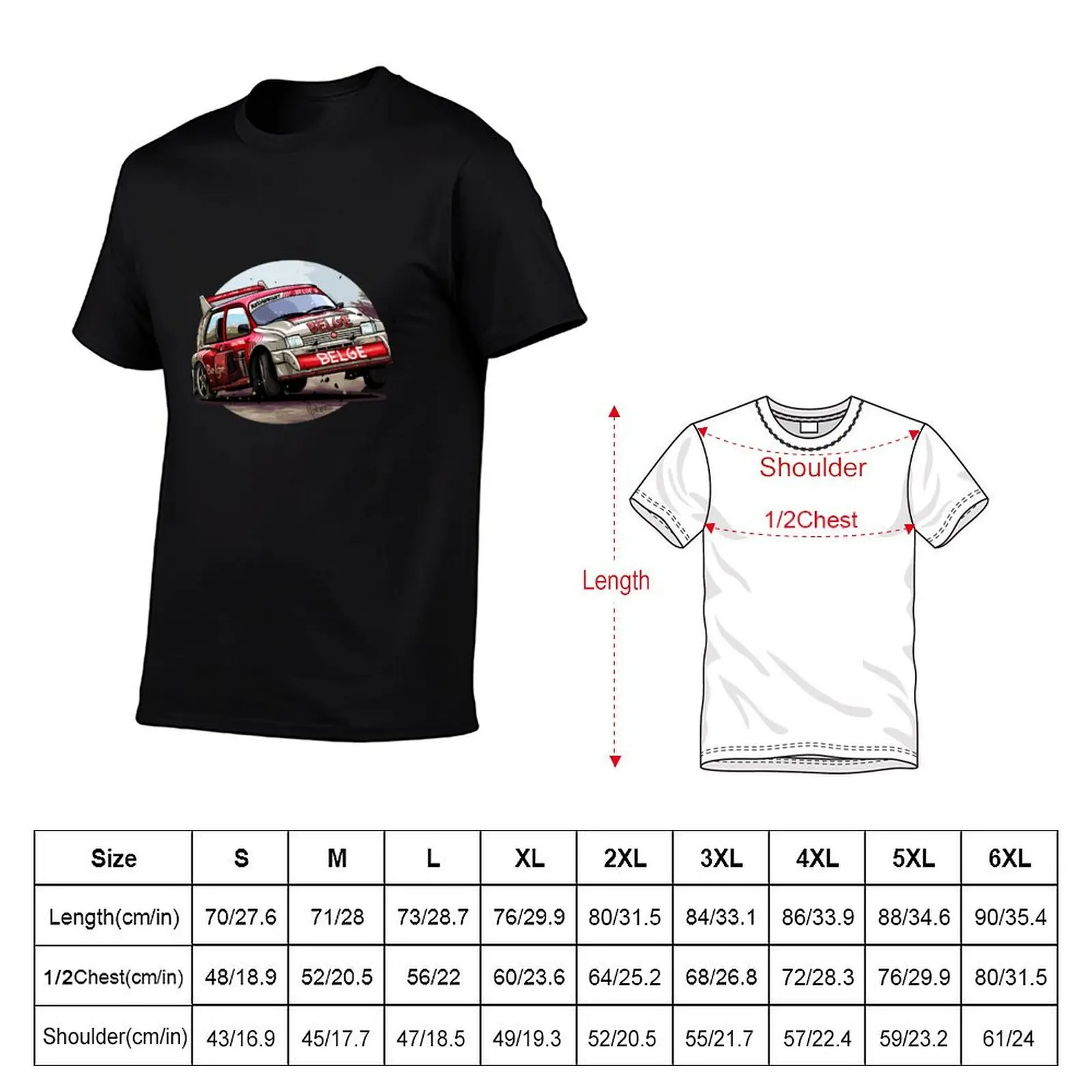 MG Metro Belge Group B - Illustration T-Shirt anime tshirt customs design your own vintage clothes men clothes