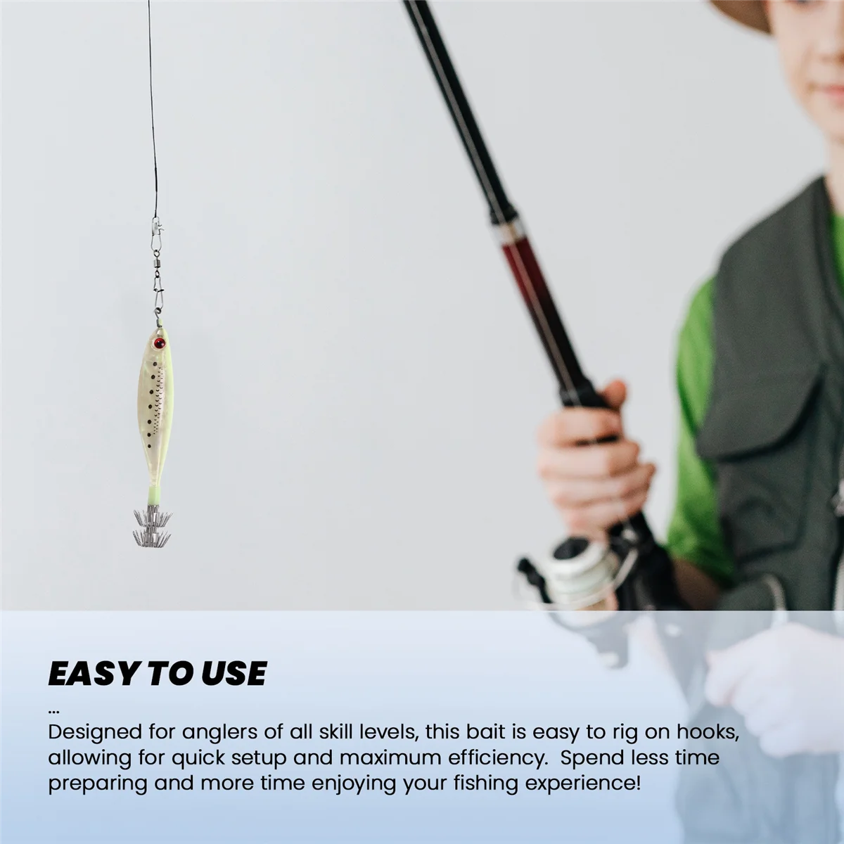 Fünffarbiger Deep-Sea-Tintenfischköder, geeignet für alle WatersJAS