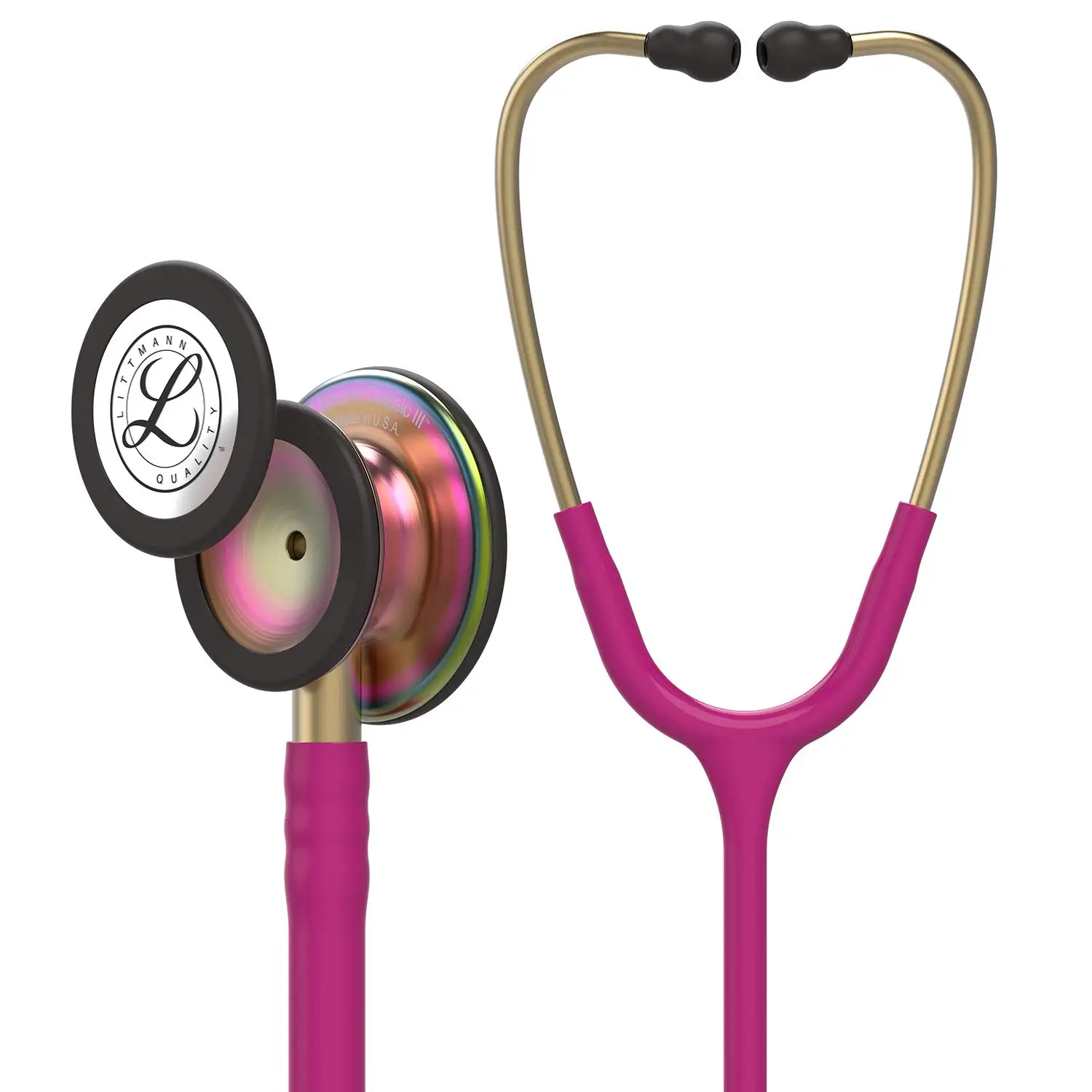 

3M Littmann Classic III Monitoring Stethoscope 5806 Rainbow-Finish Tube Stainless Stem and Headset For Doctor Nurse Health Care