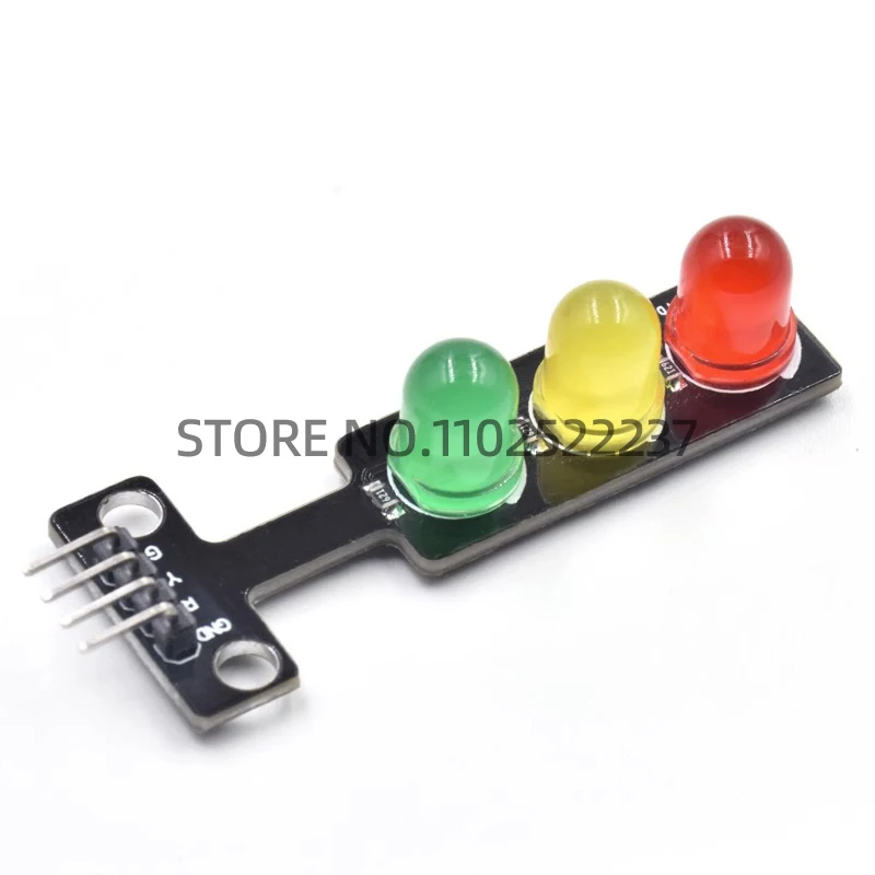 Mini 5V Traffic Light LED Display Module for Arduino Red Yellow Green 5mm LED RGB -Traffic Light for Traffic Light System Model