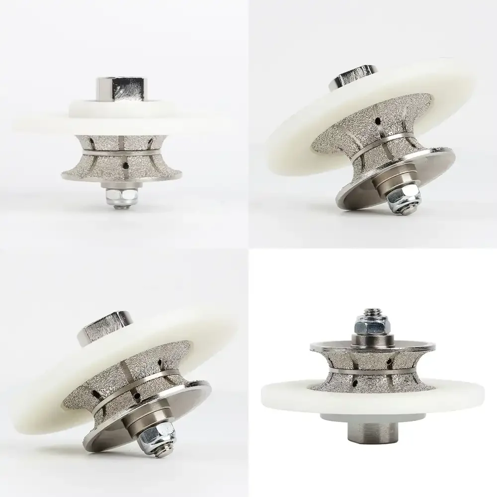 

Nylon Cover V20 Vacuum Brazed Diamond Hand Profile Abrasive Wheel Bit for Deburring Grinding on Granite Marble Quartz Tile