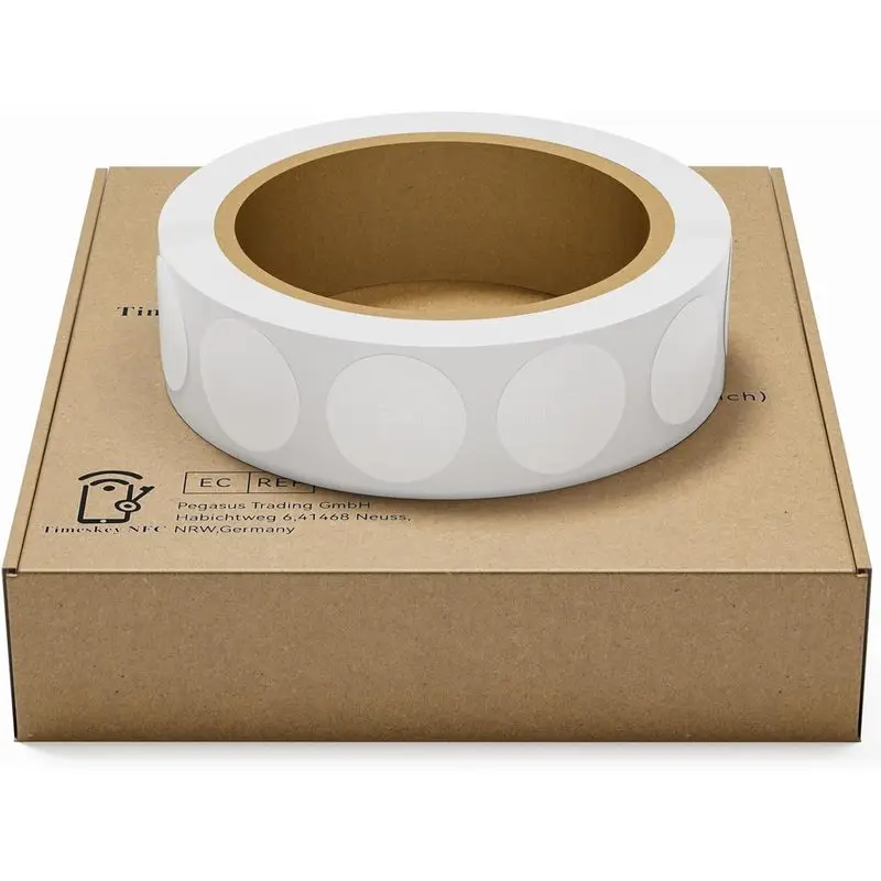 NTAG215 NFC RFID Stickers 504Bytes Rewritable Self Adhesive Labels 13.56MHz For TagMo Amiibo DIY NFC Projects