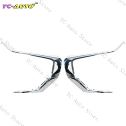 Car Front Bumper Chrome Trim Molding Strip Fog Light Cover Panel Car Accessories For Mitsubishi Outlander 2016 2017 2018 2019