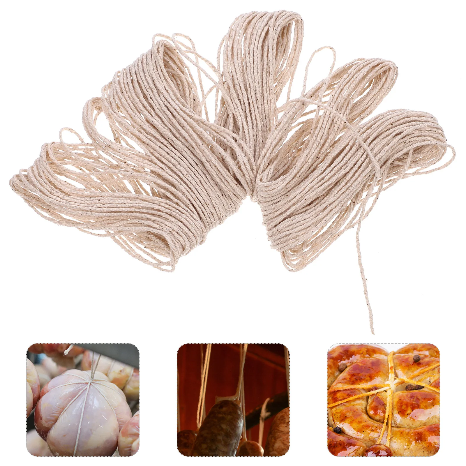 Cotton Twine Meat Bundle Thread Elastic Durable Sausage Ham Tying Meat String Kitchen Cotton String Cooking Twine