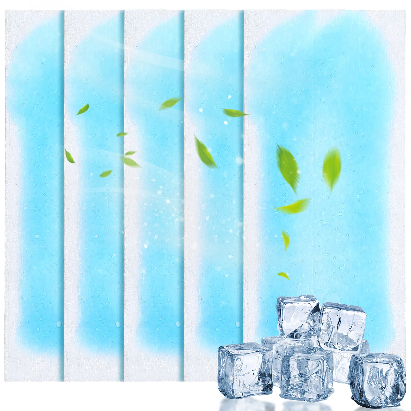 

40 шт. охлаждающих пластырей для младенцев и взрослых, портативные, не требуют охлаждения, летние гелевые салфетки