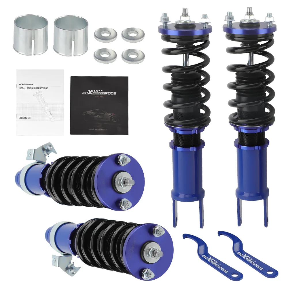 BFO Coilovers Lowering Kit for Honda Civic 6th Gen 96-00 EK/EM/DC2	 Adjust Suspension Absorbers Blue