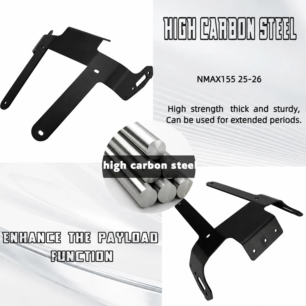 Windshield Forward Bracket Modification Heightened Front Windshield Mount Accessories FOR NMAX155 2025-2026 Models