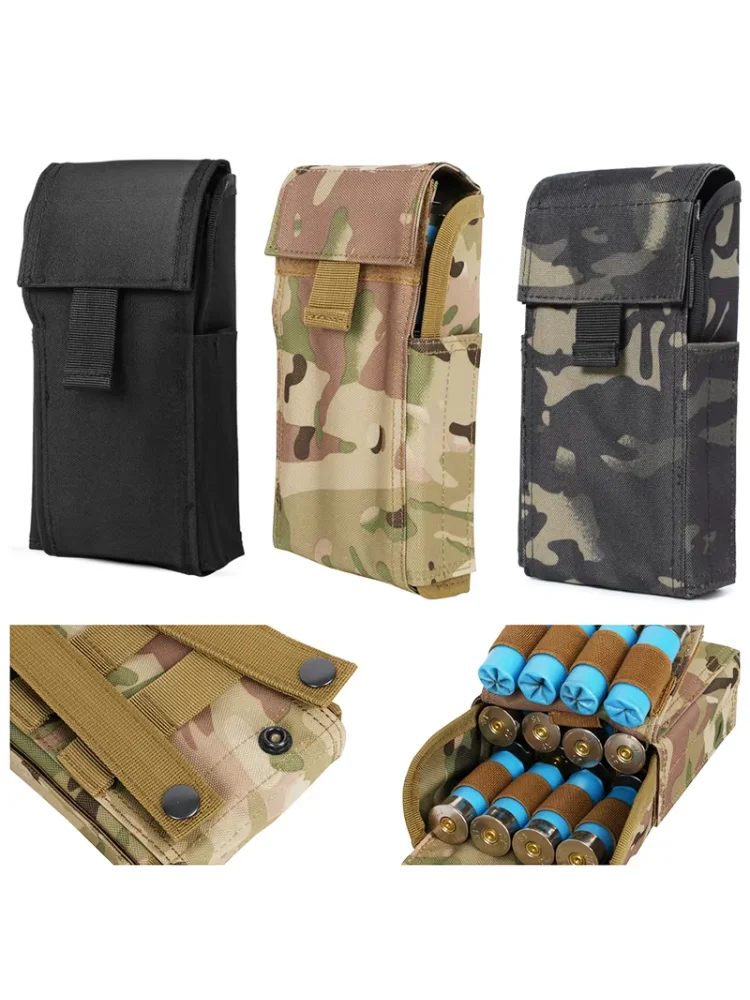 25 Round Shell Pouch 12 Gauge Shotgun Reload Molle Magazine Holder Outdoor Hunting  Hiking Gun Ammo Bullet Mag Waist Bag view 2