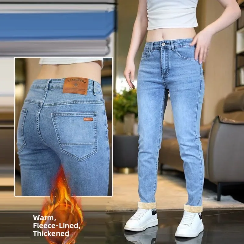 

Мужские джинсы Slim Fit прямого кроя: модные, с высокой посадкой, эластичные, из денима, осенне-зимние, новые, в стиле ретро, трендовые, повседневные брюки