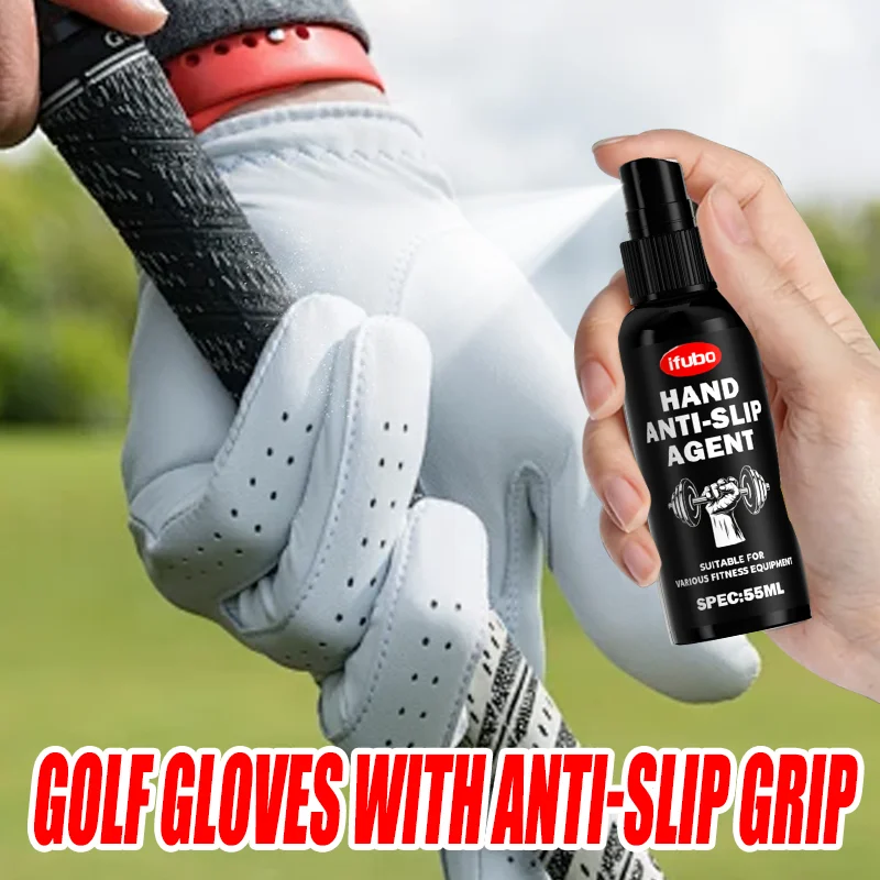 IFUBO Spray Antiderrapante para Mãos 55ML, Efeito Duradouro e à Prova de Suor para Golfe, Badminton, Levantamento de Peso, Escalada e Basquete