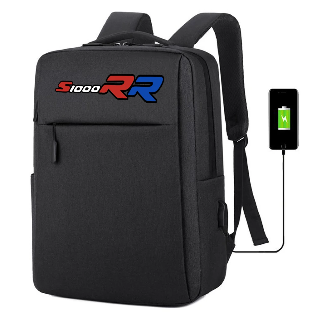 

FOR BMW S1000R S1000RR S1000XR 2023 New Waterproof backpack with USB charging bag Men's business travel backpack