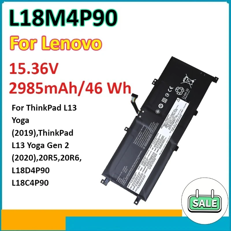 

L18M4P90 Laptop Battery For Lenovo ThinkPad L13 Yoga (2019),ThinkPad L13 Yoga Gen 2 (2020),20R5,20R6,L18D4P90 L18C4P90