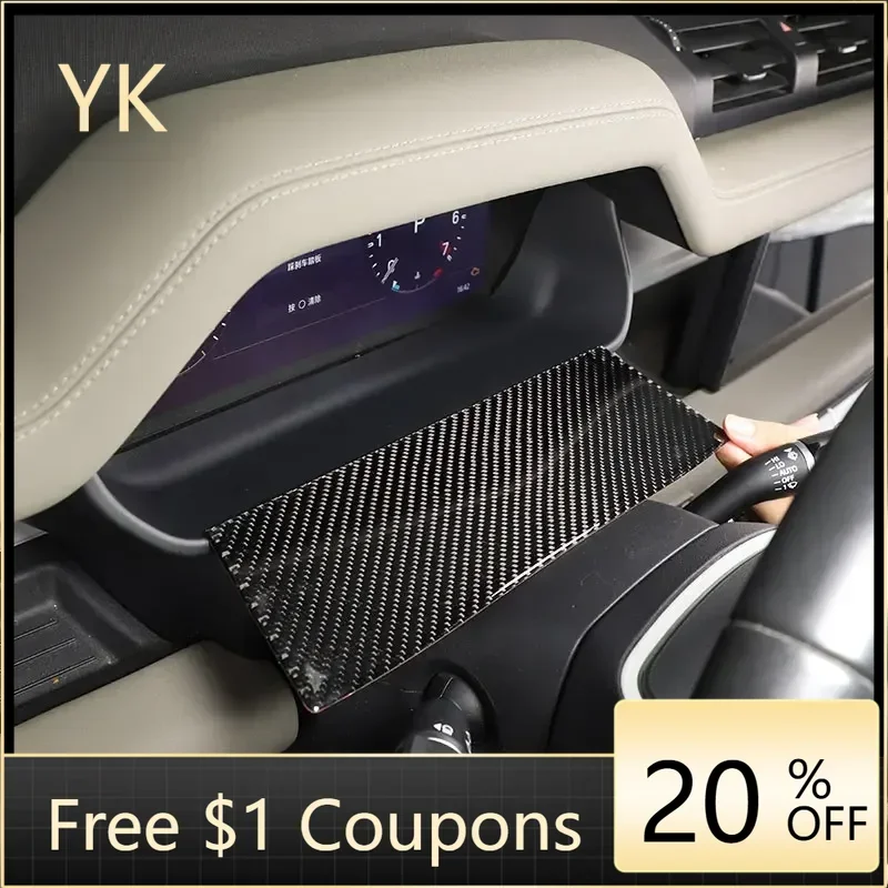 

For Land Rover Defender 90 110 130 2022-2024 Soft Carbon Fiber Car Dashboard Panel Cover Trim Sticker Interior Car Accessories
