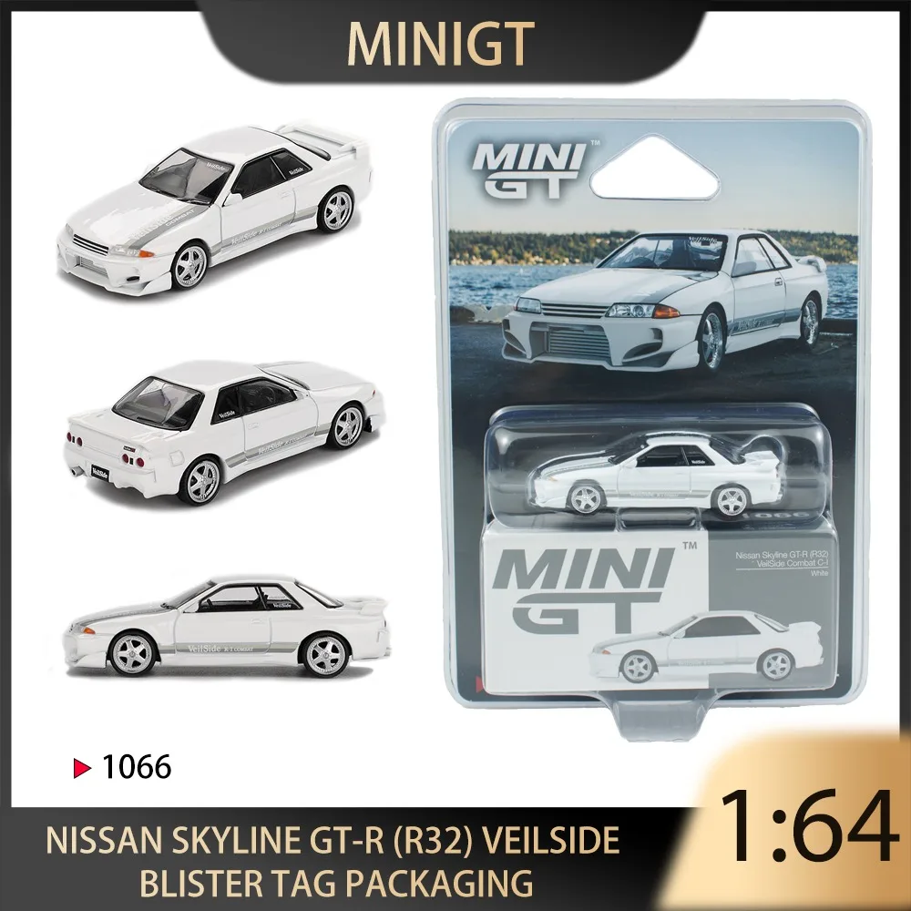 

MINIGT 1:64 Nissan Skyline GT-R (R32) VeilSide MGT01066-BL Alloy Premium Diecast Vehicle Model Toys Collectible Display Piece
