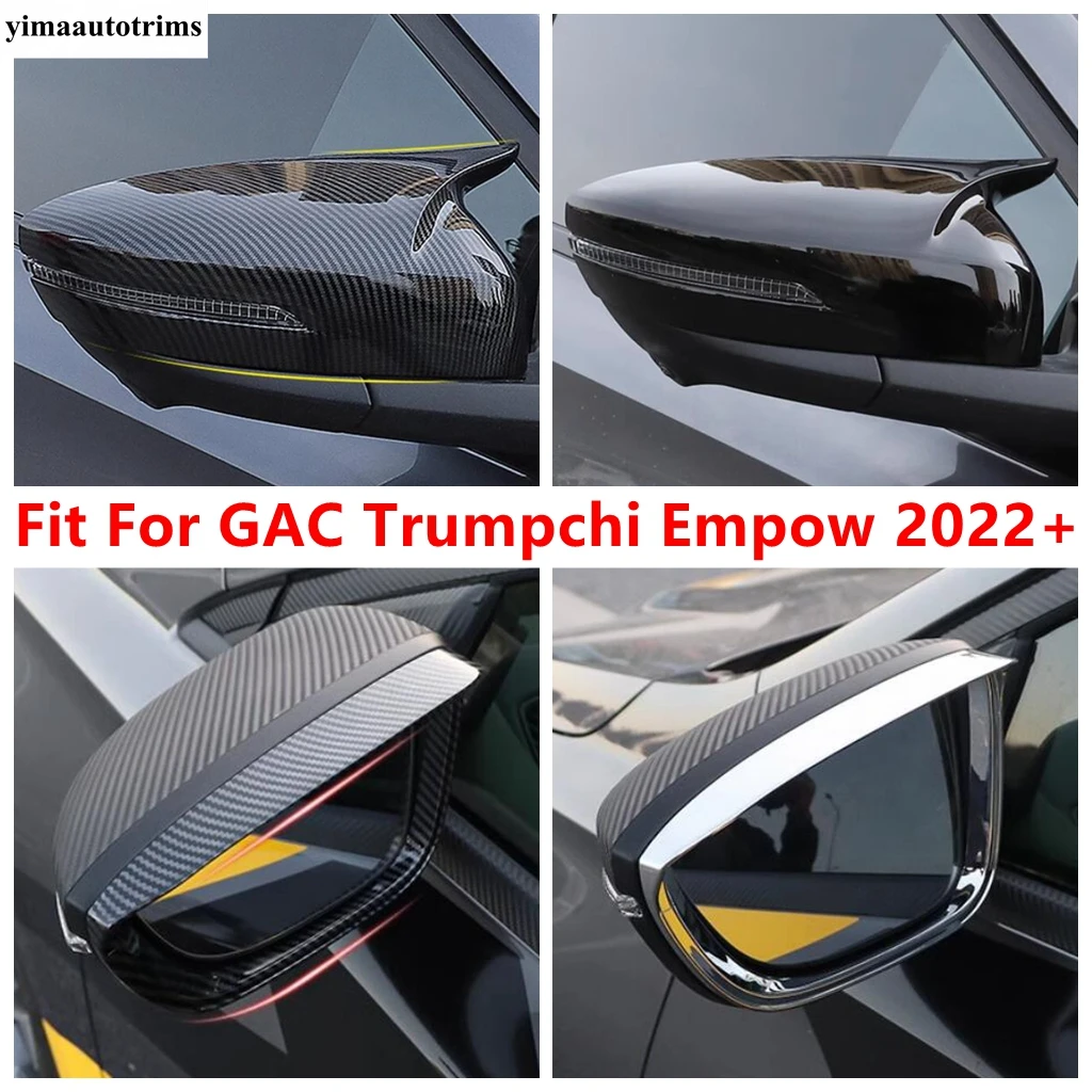 

Car Rearview Mirror Cap Shell Rain Eyebrow Decoration Cover Trim For GAC Trumpchi Empow 2022 2023 2024 Accessories Exterior Kit