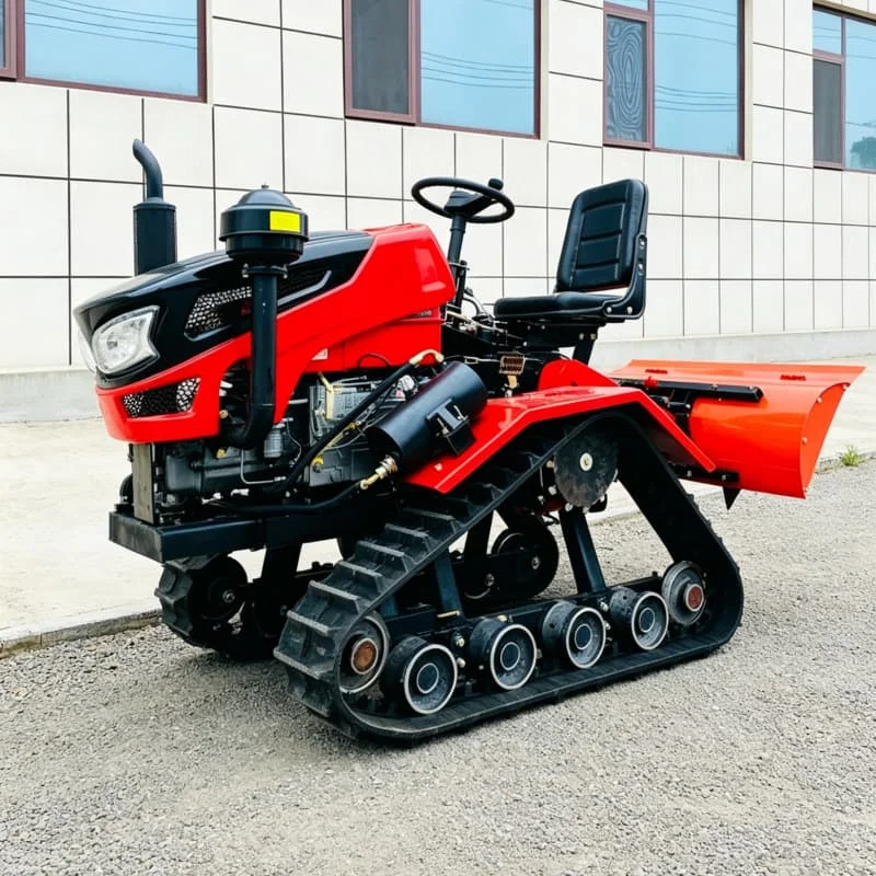 

Customized Bestselling crawler tractor, new small plow, farm plowing machine, high-power high-efficiency mini tiller