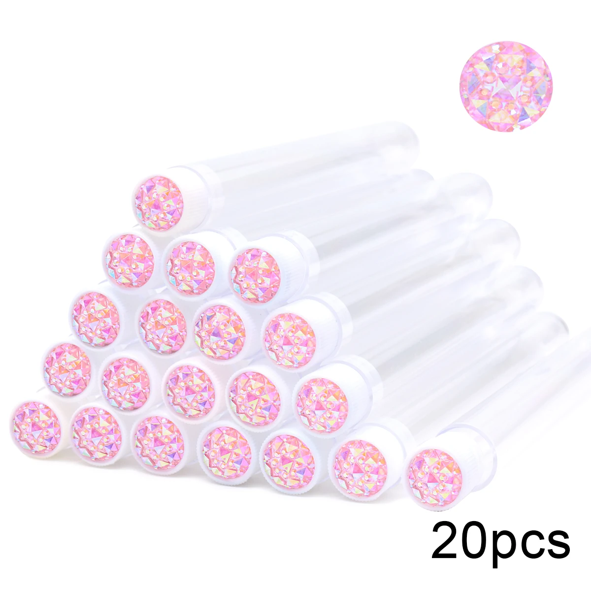 20pcs Empty Eyelash Brushes Tubes