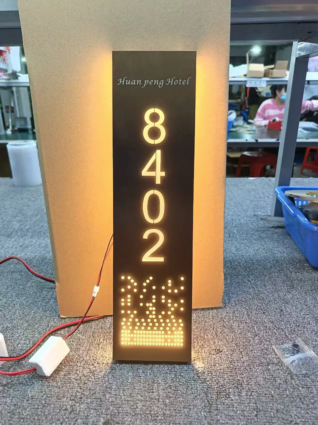 APCITL Verified Customizable Modern Wood House Number Door Plates for Apartments Offices Hotels Outdoor & Bedroom Use