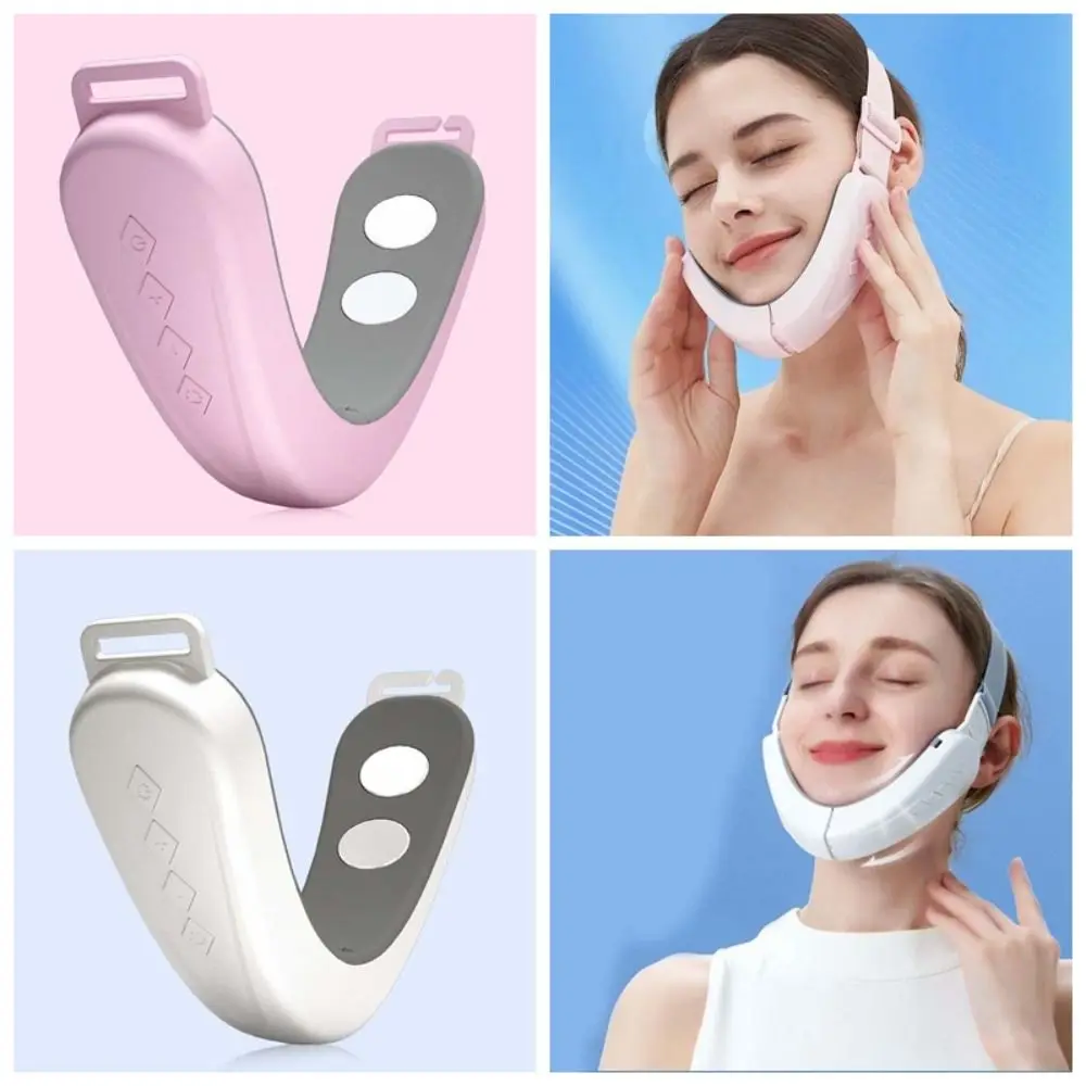 Dispositivo eléctrico de cara en V de alta elasticidad, masajeador Facial inteligente plegable cómodo, diadema elástica de microcorriente