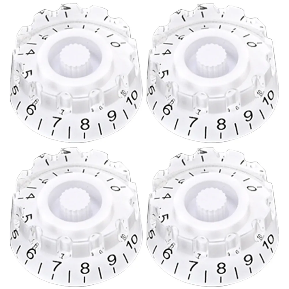 

4Pcs Guitar Volume Control Knob Solid Plastic Potentiometer Knobs for Electric Guitar Bass Amp Effectors Quick Adjust Tone
