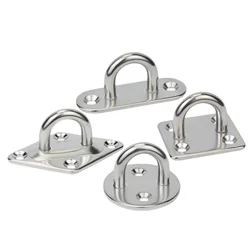 Mount Hook Pad Eye Plates Wall Mount Hook Loops for Exercise Resistance Bands Swinging Marine Hardware Multifunctional