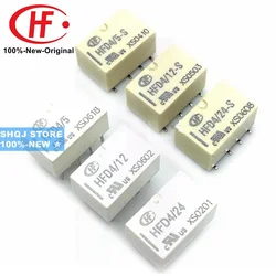 HF 100%-NEW 20PCS HFD4 HFD4/12-S HFD4/3/4.5/5/24-S 3V 4.5V 5V 12V 24VDC 8pin Patch Miniature SUBMINIATURE SIGNAL RELAY