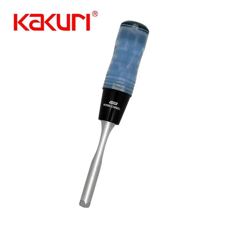 

Японское импортное долото KAKURI Jiaoli для деревообработки с прозрачной ручкой, кованое лезвие, стальное плоское долото, специальный инструмент для деревообработки