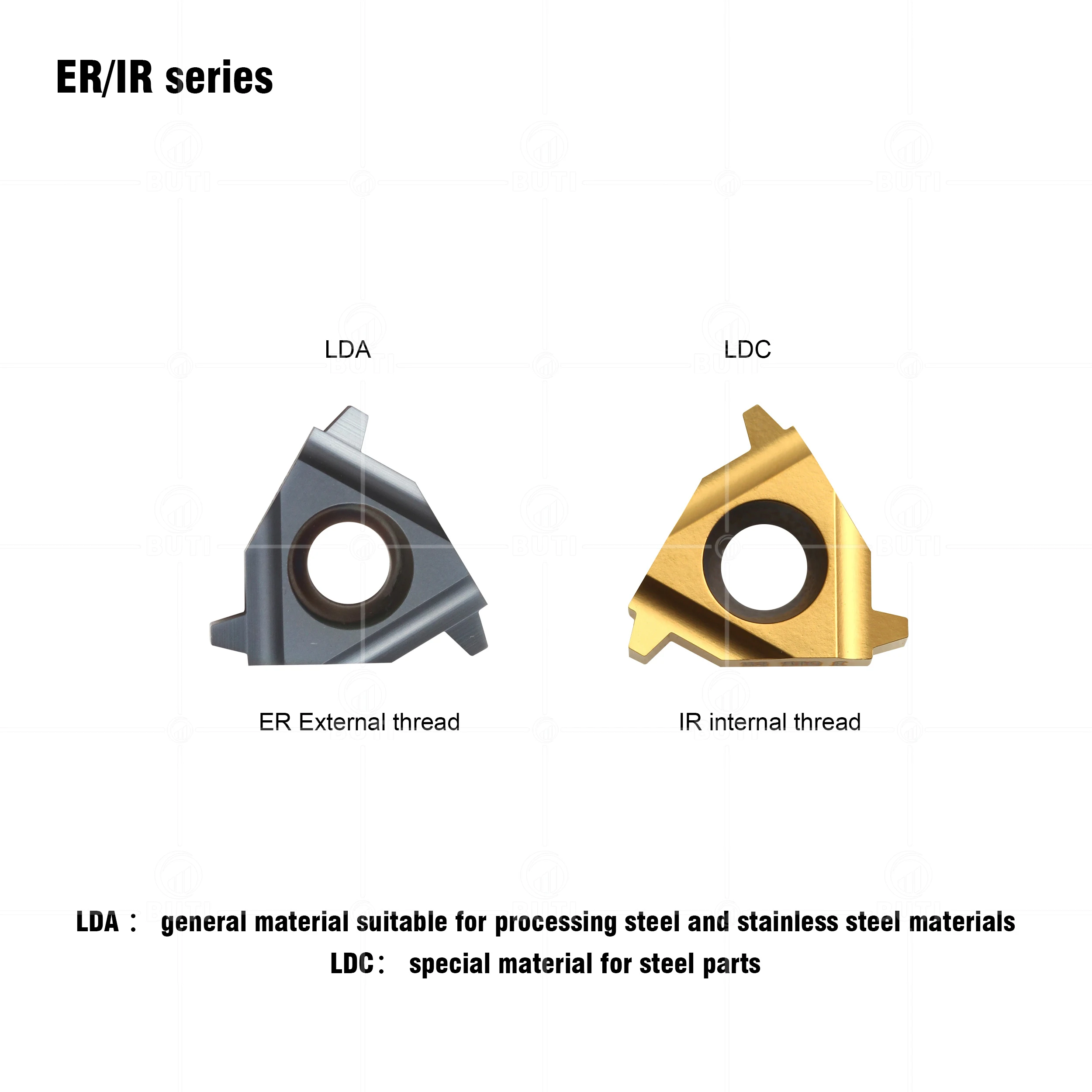 DESKAR 100% Original 16ER 16IR 1.5TR 2TR 2.5TR 3TR LDA LDC Thread Turning Tools Parts Carbide Inserts CNC Lathes Cutter Cutting