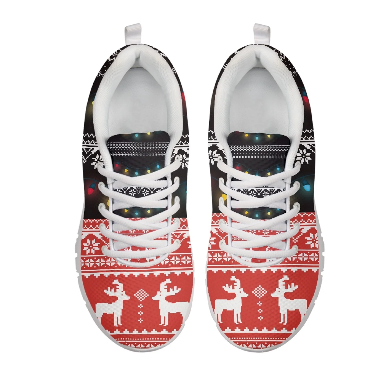 Coloranimal Christmas Snowflake Mesh & EVA Sole Women Running Shoes Anti-Slip Walking Shoes for Womens 2026 Trending