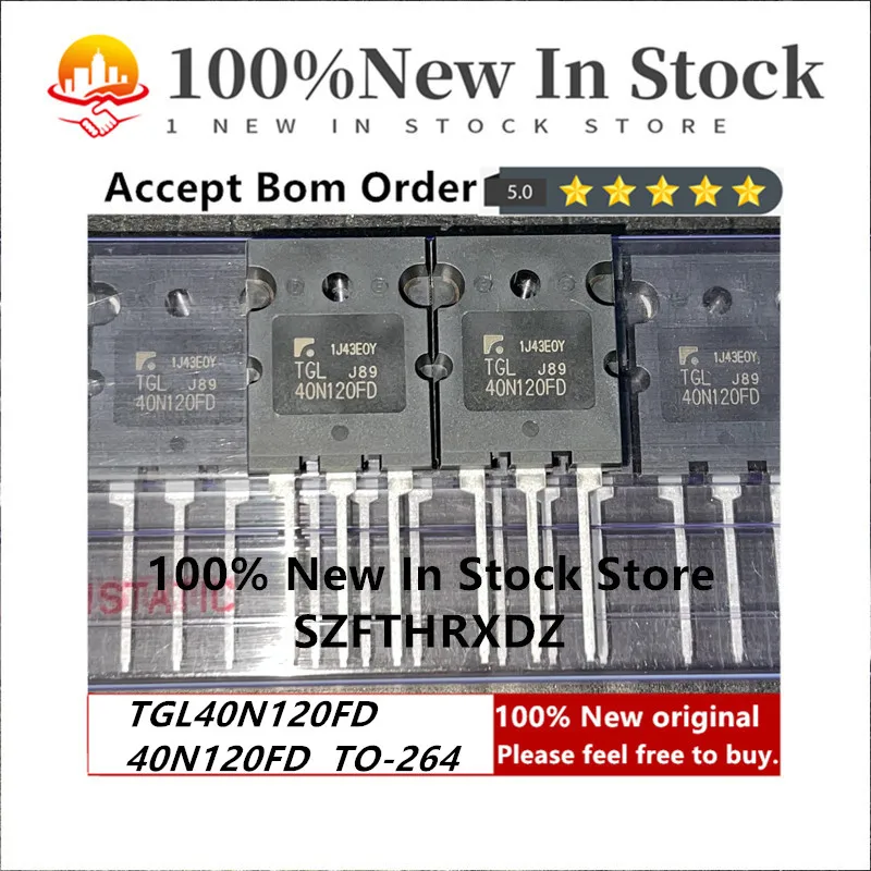 100% NEW ORIGINAL TGL40N120FD TO-3PL 40N120FD TO-264 IGBT 40A 1200V