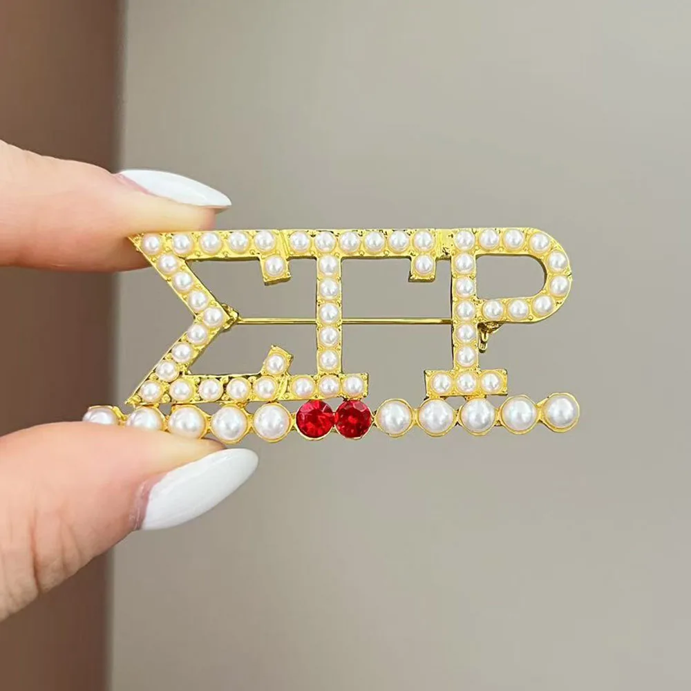 Custom Designed Greek Letter Sigma Gamma Rho Sister Gift Brooch
