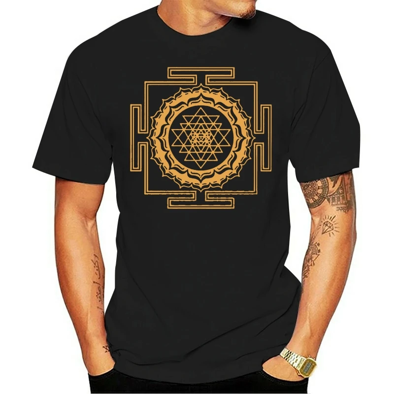 Men tshirt Shri Yantra   Cosmic Conductor of Energy Unisex T Shirt women T-Shirt tees top