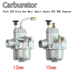 12mm 15mm motocicleta carburador puch para ciclomotor bing estilo carb estoque maxi esporte luxe newport cobra carburador e50