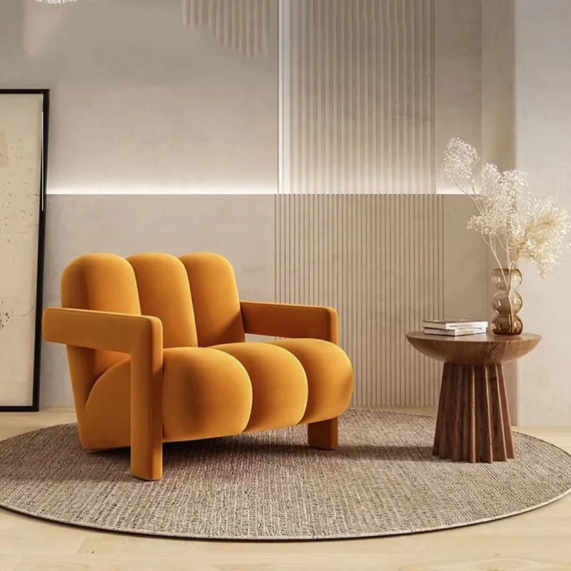 Luxury Tumbonas Living Room Chairs Modern Nordic Sofa Office Chairs Designer Comfortable Miniature Sillon Library Furniture image 4