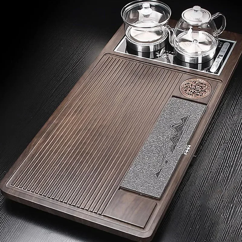 a*-Luxury Accessories Tea Tray Valet Bamboo Ceramic Decorative Saucer Big Tea Tray Storage Hospitality Home Decorationgs./