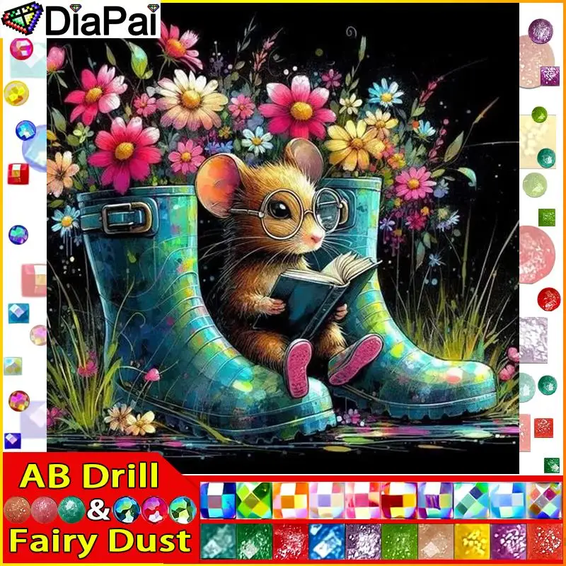 DIAPAI Fairy Dust AB 5d Diamond Painting Full Square/Round