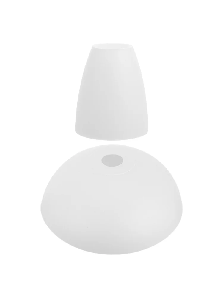 Abat-jour en plastique blanc rond, 2 pièces, couverture de lumière pour chambre à coucher, salon, pendentif moderne minimaliste, plafond, Table de sol, décor