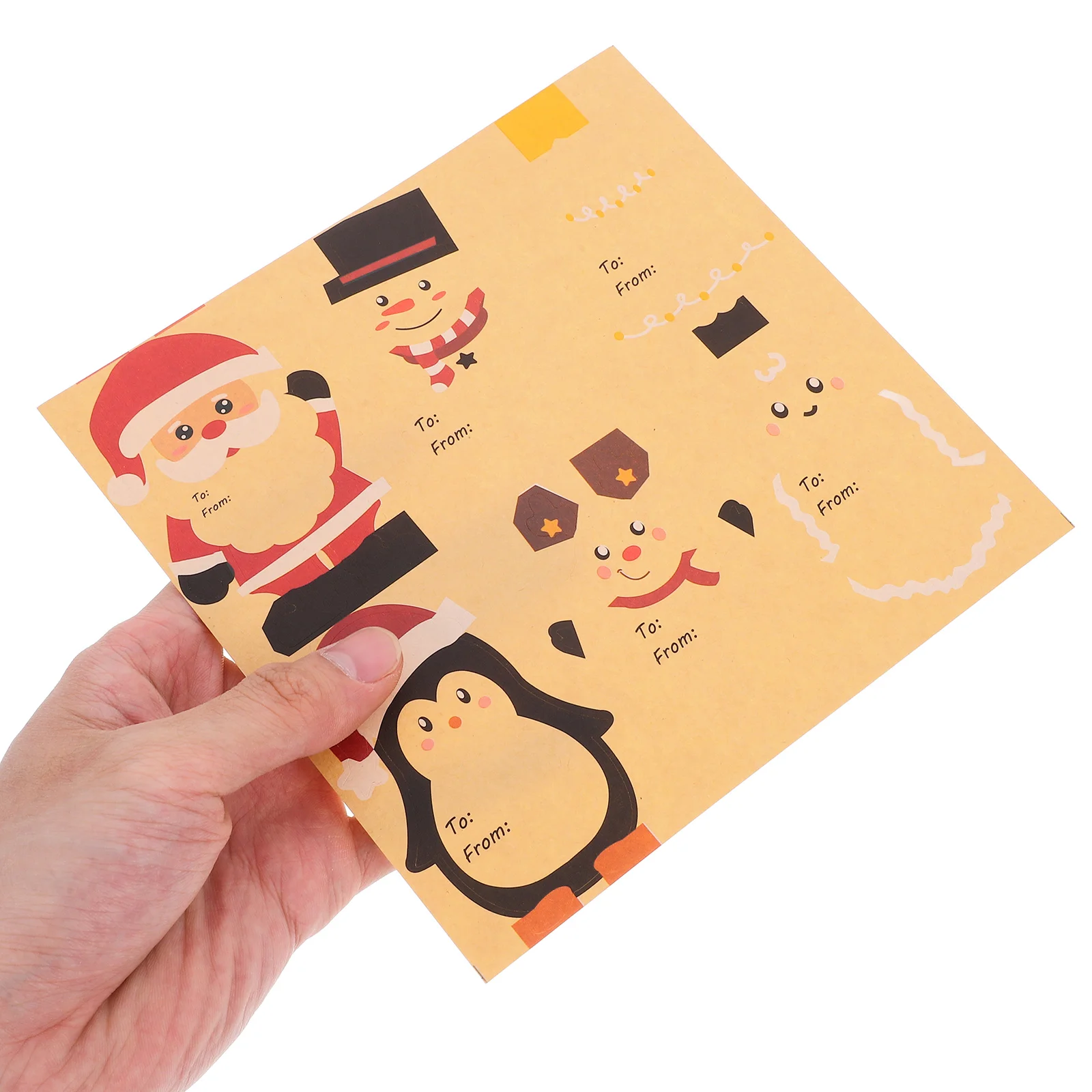 20 ورقة من ملصقات عيد الميلاد ذاتية اللصق، تصميمات ساحرة ممتعة، علامات هدايا عيد الميلاد الشخصية التي تعمل باللمس