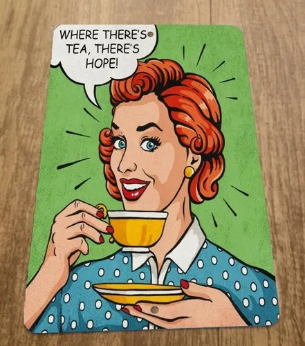 Panneau mural en métal « Where Theres Tea Hope »