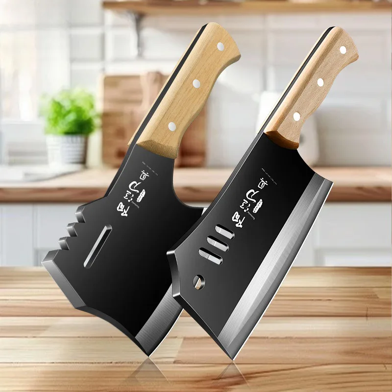 1/2pc-high carbon steel chef special slicing knife, kitchen sharp iron knife, kitchen knife household chopping bone knife