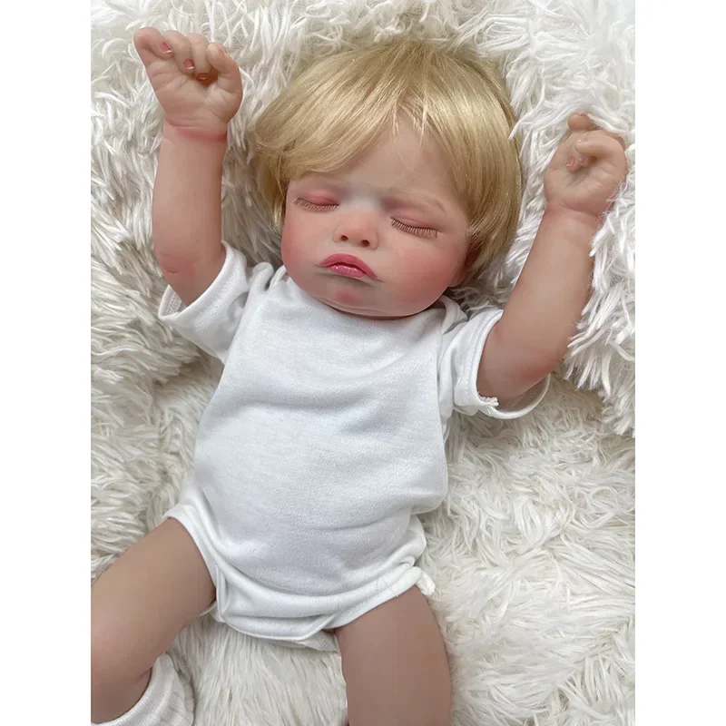 48CM  Reborn Dolls Rosalie Real Picture Newborn Baby Reborn Dolls with 3D Skin Multiple Layers Painting Visible Veins