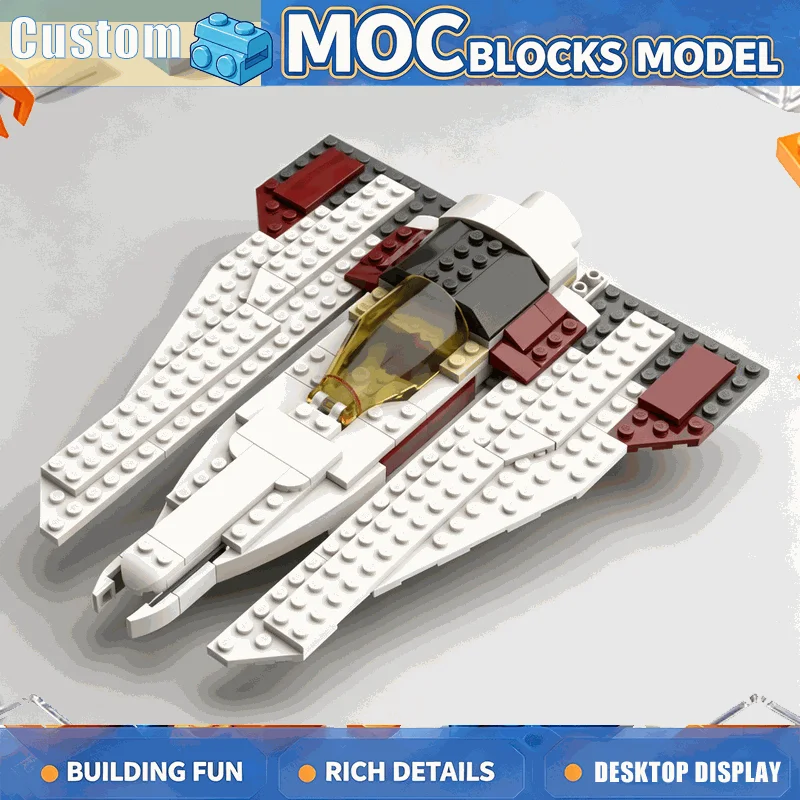 NEW 122 PCS Galaxy Starfighter Building Blocks Sci-Fi Space Interceptor Education Model DIY Creative Assembly Toy Birthday Gift