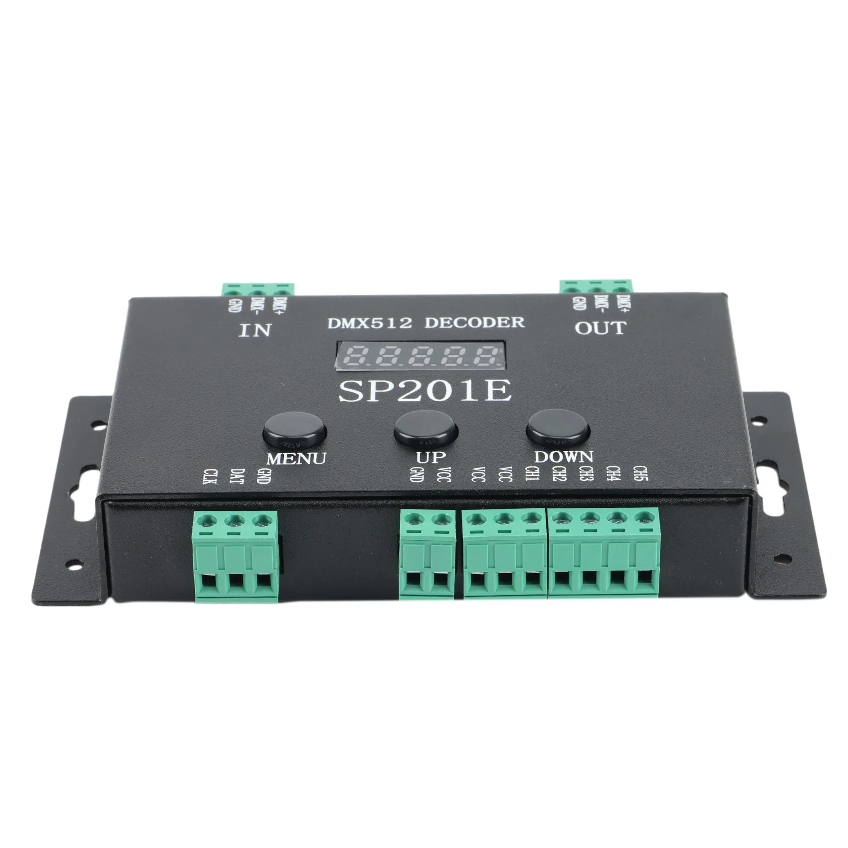 ABKN-SP201E RGB LED Pixels Strip Controller DMX512 Decoder Supports 3072 Channels, Compatible With A Variety Of Ics