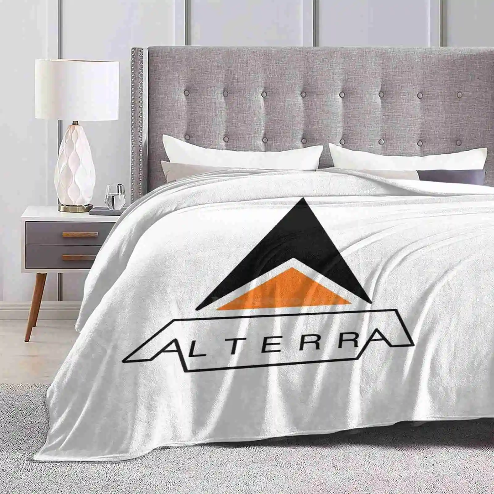 Alterra , Alterra Corp. Logo Soft Warm Light Thin Blanket Subnatica Alterra Corp Below Zero Logo Fan Art Video Games Pop