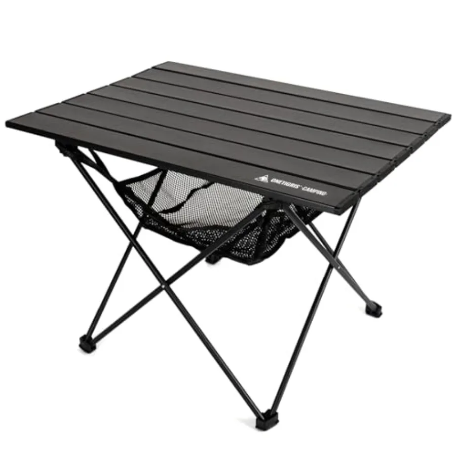 

Portable Camping Table Lightweight Beach Table with Storage Net and Carry Bag Camping Side Table for Outdoor Cooking Hiking Fis