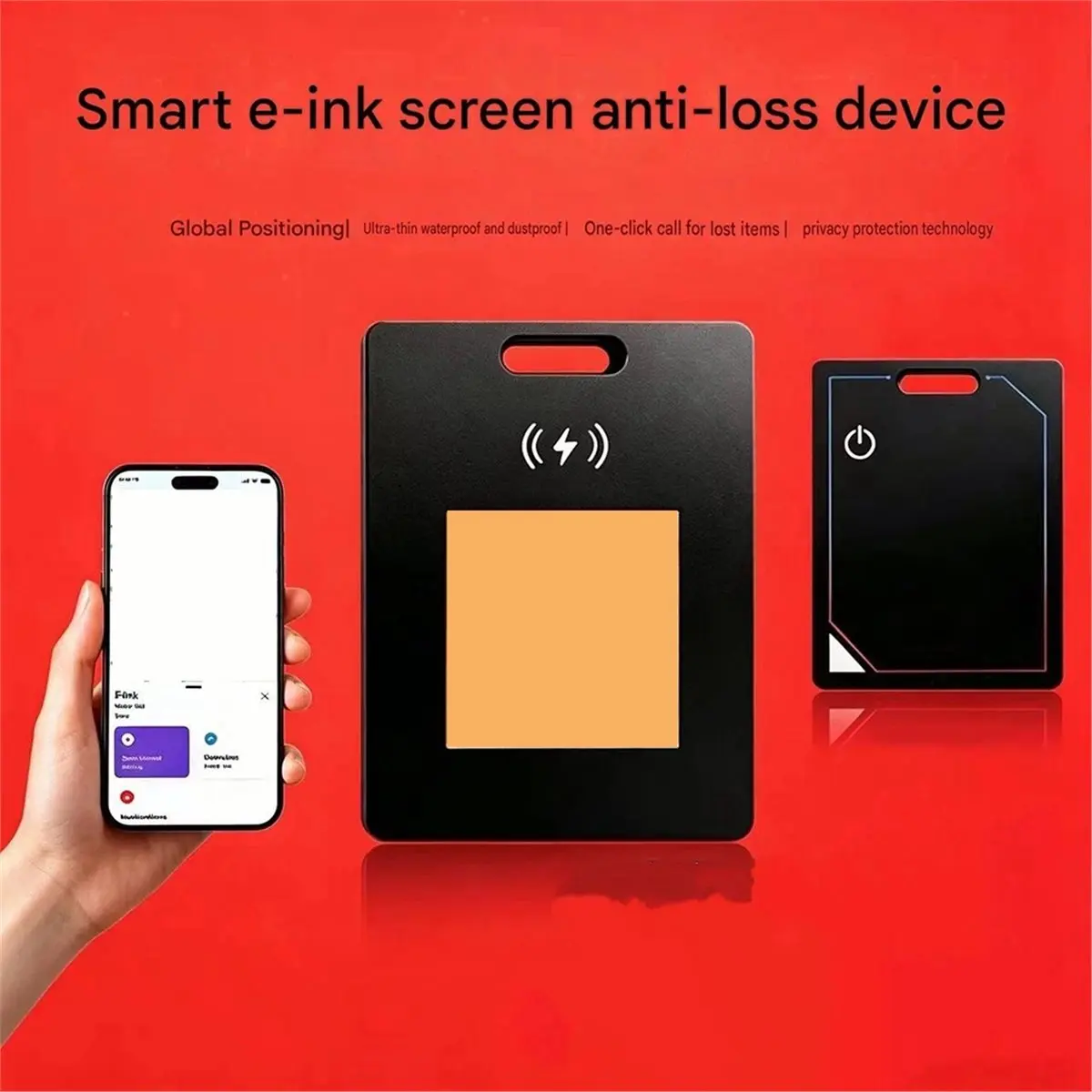 Ultra-Thin Waterproof Smart Tracker with Display and Dual-System Global Positioning, Customizable Screen Patterns