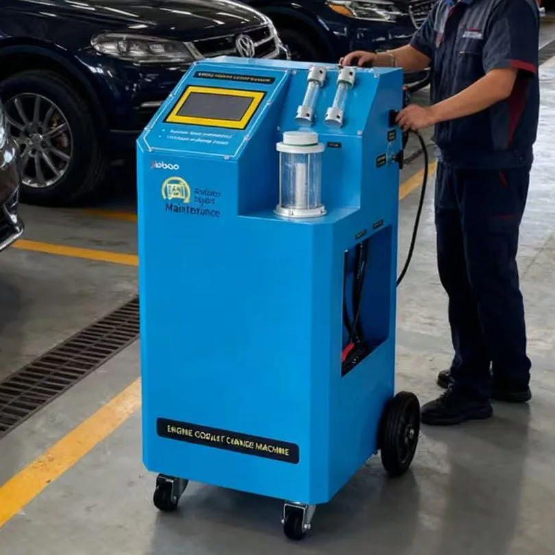 Touch Screen Radiator Cooling System Fully Automatic Engine Coolant Change Machine