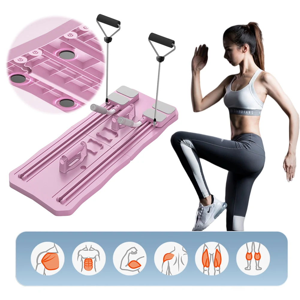 Multifunctional Fitness Board Abdominal Board Push Up Plate Pilates Board Ab Board Reformer Fitness Core Workout Equipment